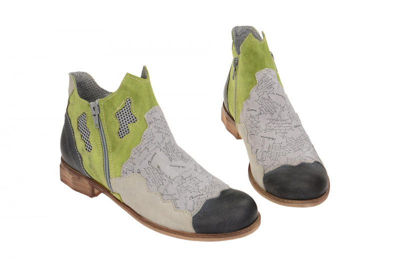Charme Stiefelette blau grau grün Gr 36 - 0257-E