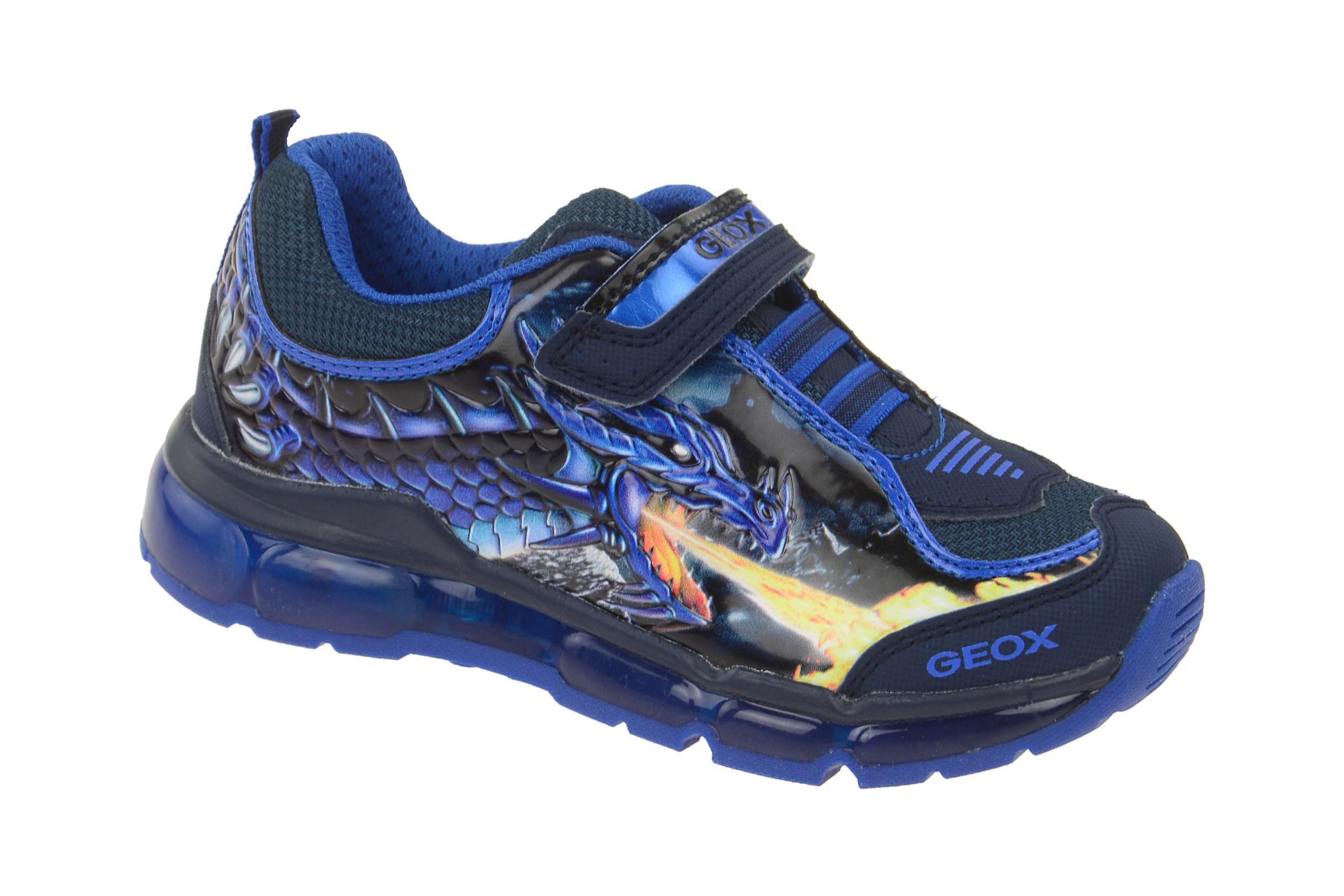 Geox Android Schuhe blau Drachen Blinker J6444A | Fundgrube | Schuhhaus ...