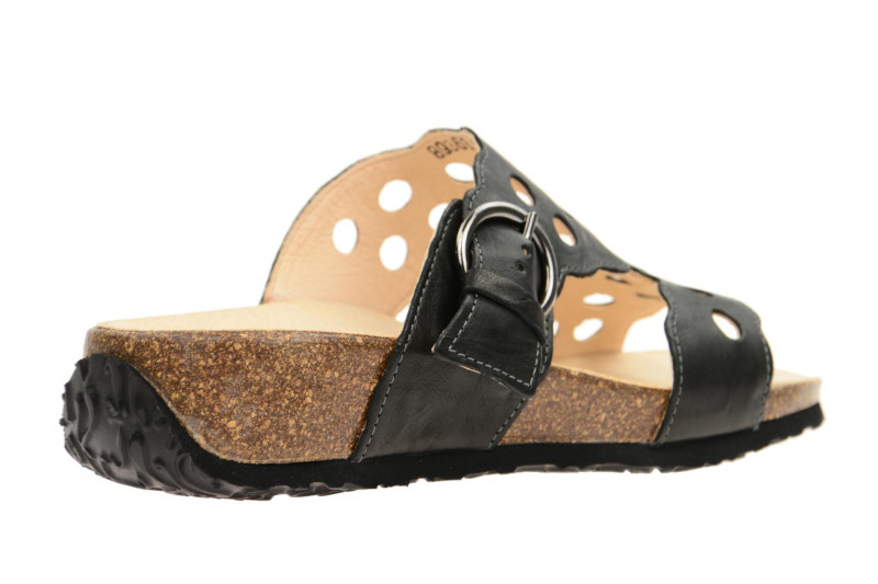 Think Mizzi Pantolette schwarz gelocht