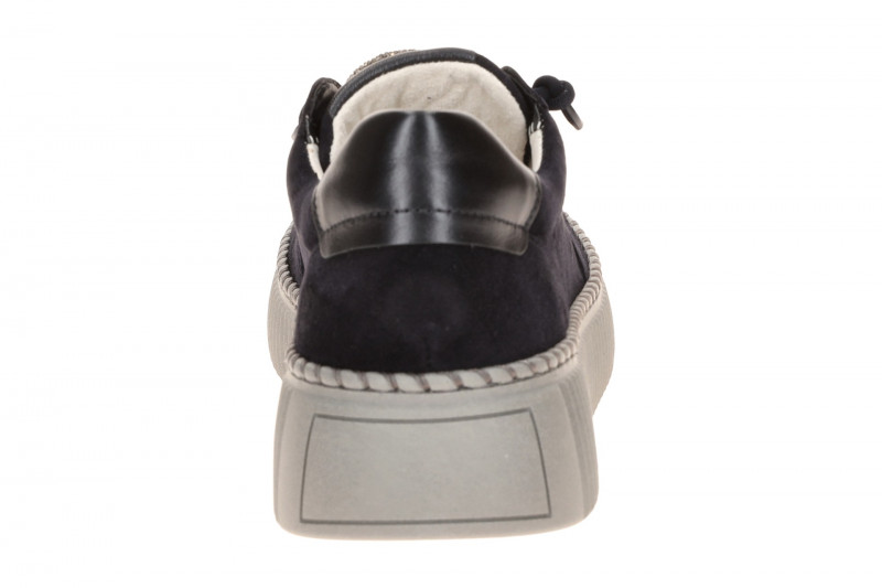 Gabor Schuhe blau Plateau Sneakers Strass-Schmuck 73.243.16