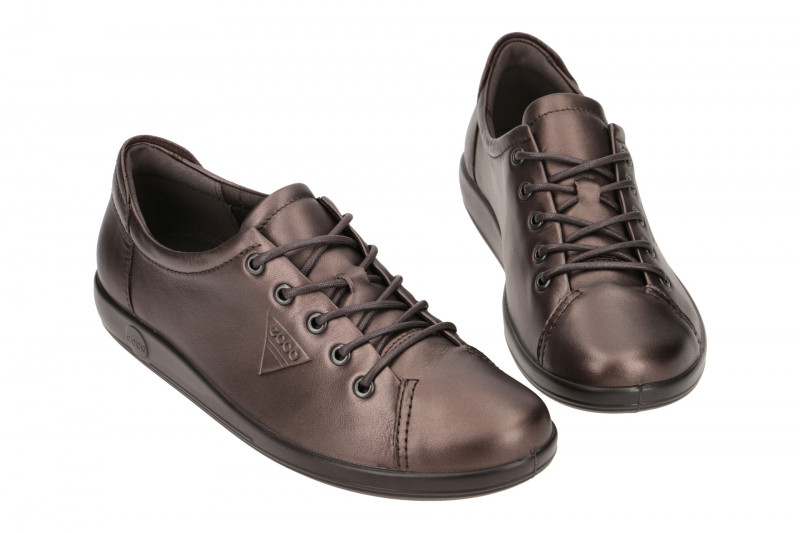 Ecco Soft 2 Schuhe braun metallic