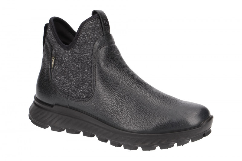 Ecco ExoStrike Damen Schlupf Stiefel schwarz Gore-Tex