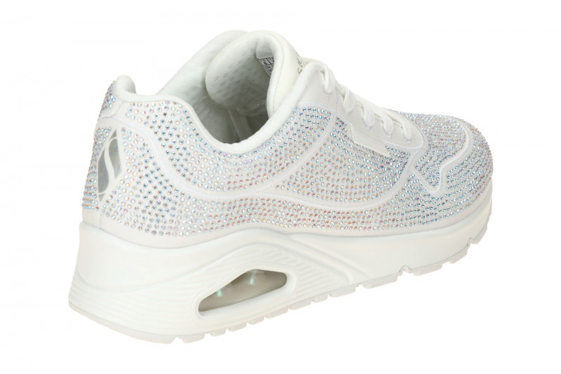Skechers Uno Schuhe weiß Strass Disco Sneakers 155262