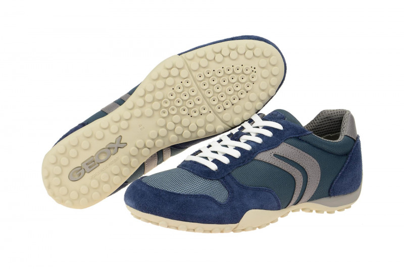Geox Snake Schuhe blau grau U7207C