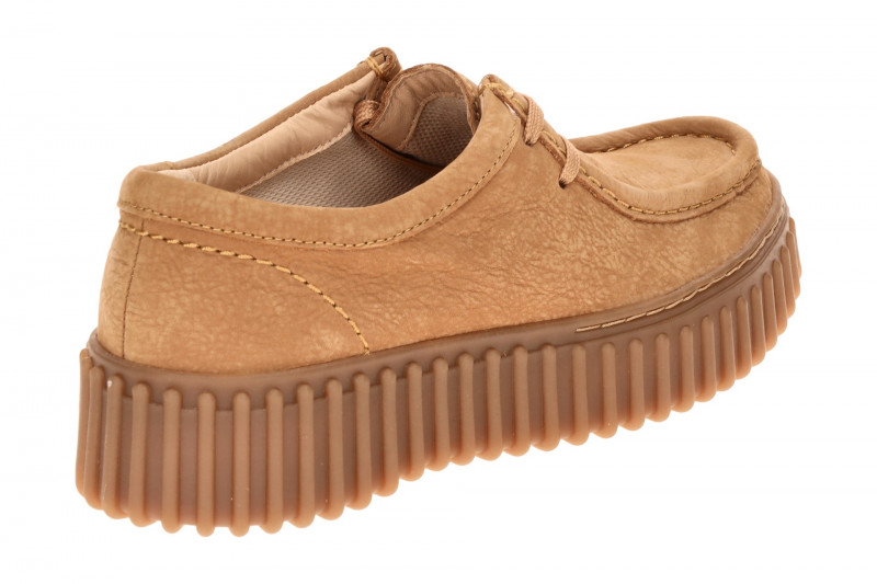 Clarks Torhill Bee Mokassin Schuhe braun tan Nubuck 26172084