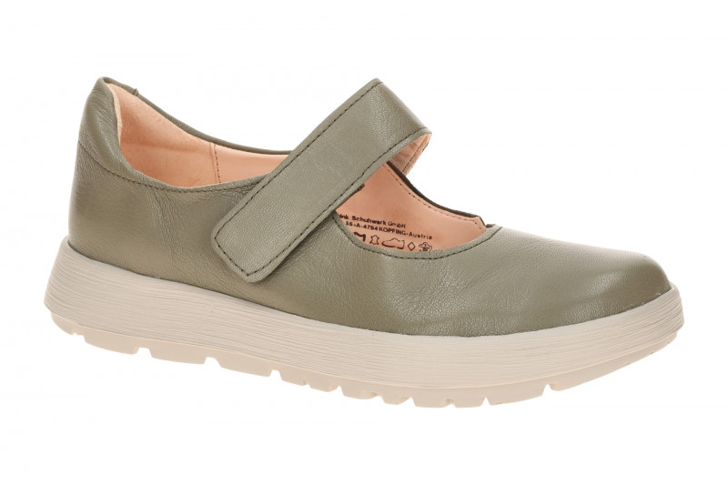 Think Comoda Mary-Jane Schuhe grün taiga 1266