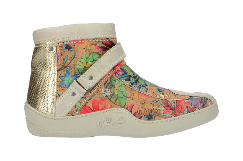 Eject Skat Stiefelette weiß Kork Print