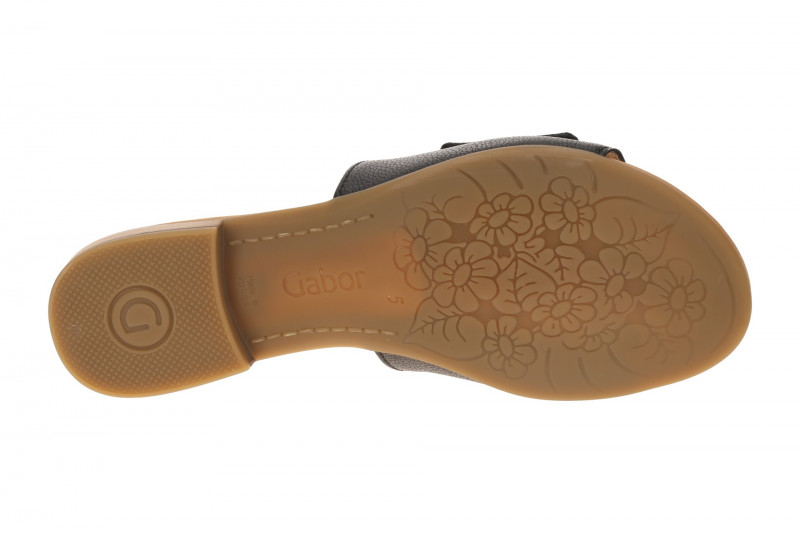 Gabor elegante Pantolette schwarz Glattleder 82.791.57