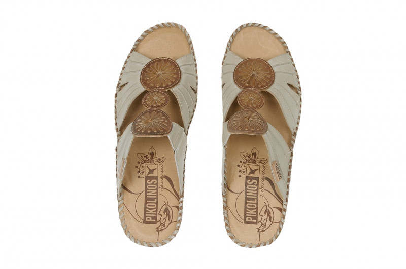 Pikolinos Vallerta Pantolette grau braun 655-9468