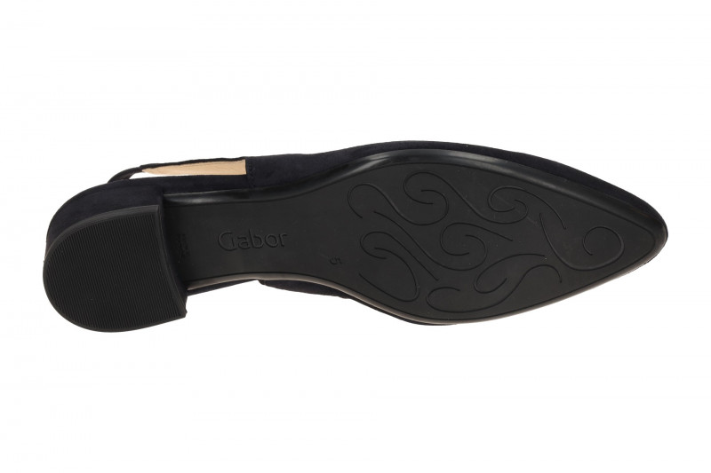 Gabor Sling Pumps dunkelblau Velour 81.520.16