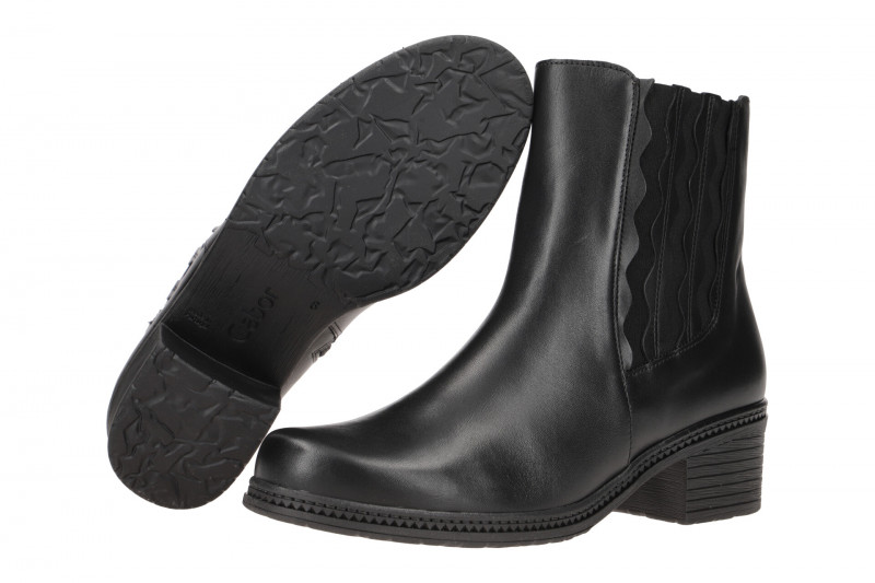 Gabor Fashion Stiefelette schwarz Nappa 94.663.27
