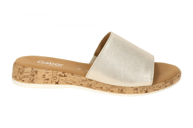 Gabor Glamour Pantolette silber grau metallic 82.730.13