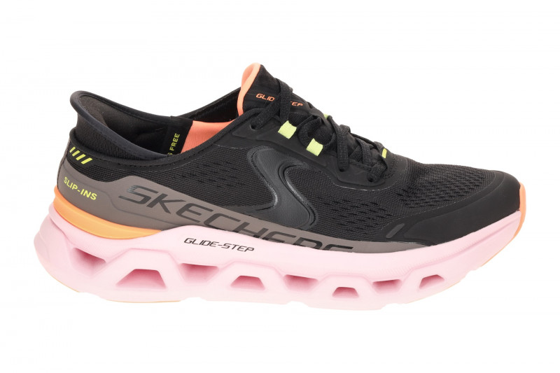 Skechers Glide Step Schuhe schwarz rosa Damen Slip-Ins 150510