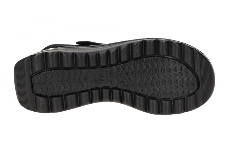 ara Tampa Sandale schwarz Glitzer gepunktet 12-47207