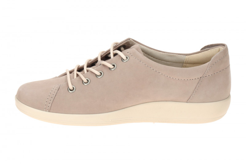 Ecco Soft 2 Schuhe grau rose Damen Schnürer
