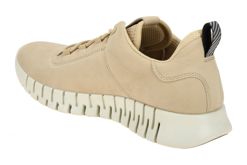 Ecco Gruuv Schuhe beige sand Nubuck Sneakers 525204