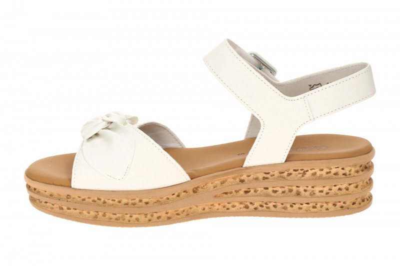 Gabor Plateau Sandalen weiß Nappa 84.553.20