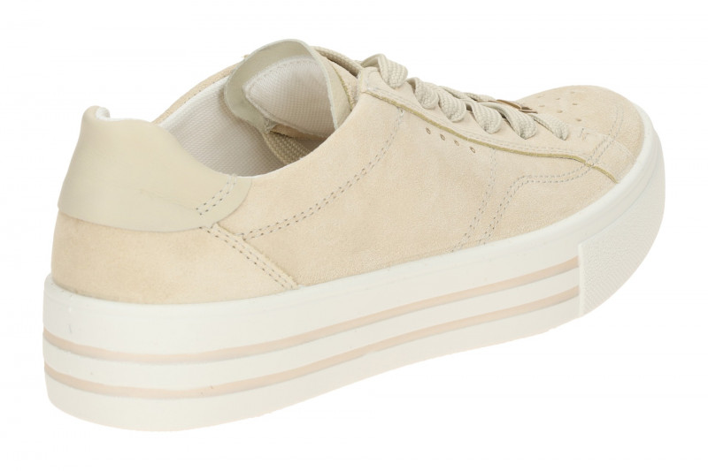 Legero Lima Plateau Schuhe beige ecru Velour 432