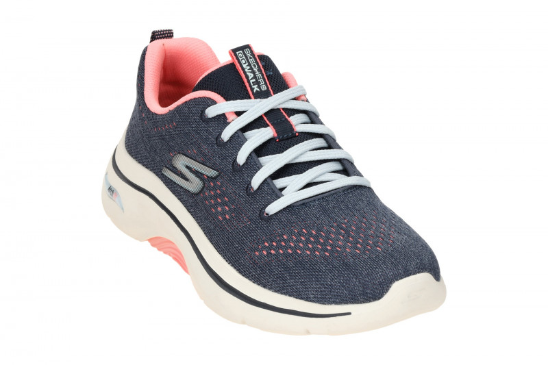 Skechers Go Walk Arch Fit Schuhe blau pink 125311