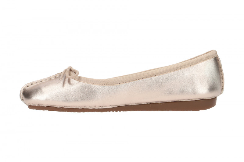 Clarks Freckle Ice Ballerinas gold metallic