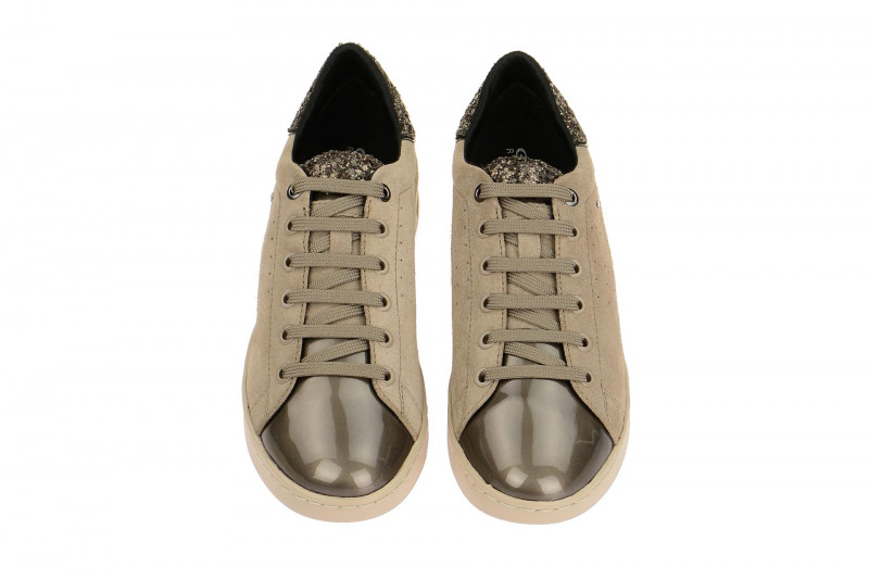 Geox Jaysen Schuhe grau beige Glitter