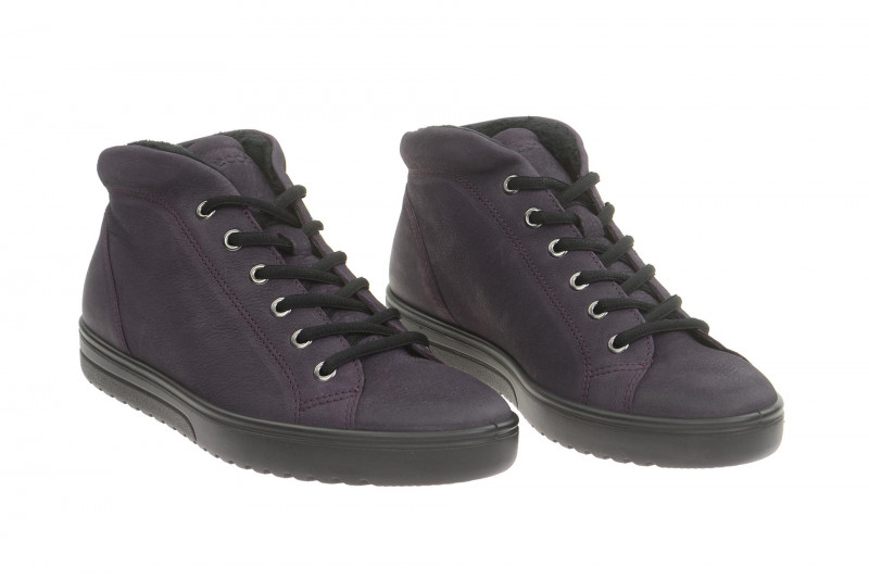 ecco Fara Stiefelette lila Warmfutter