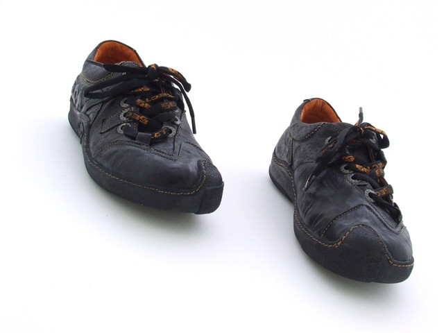 Eject Skat Schuhe in schwarz E-10007