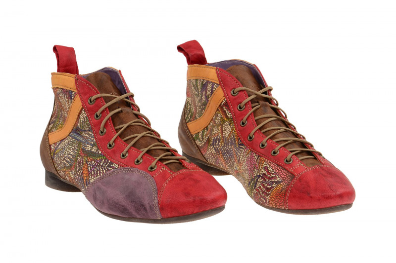 Think Guad Stiefelette rot effekt kombi 0-80288-76
