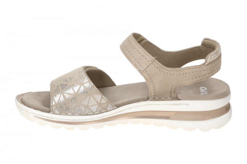 ara Tampa Sandale beige silber gemustert 12-47207