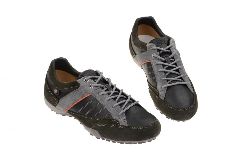 Geox Snake Schuhe grau schwarz U5407B