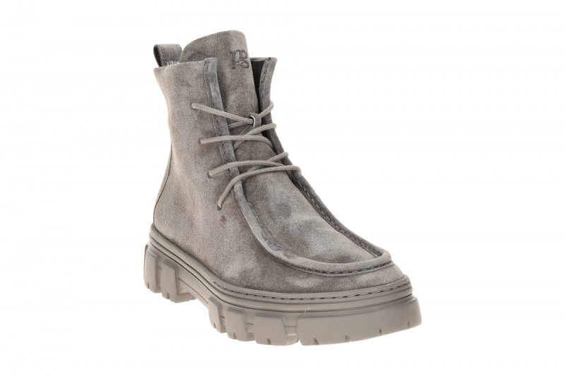 Paul Green Stiefel Boots grau Velour Mokassin 5499