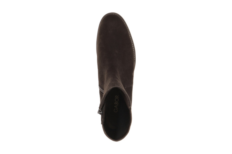 Gabor Stiefelette braun mocca Samt 8035.05.003