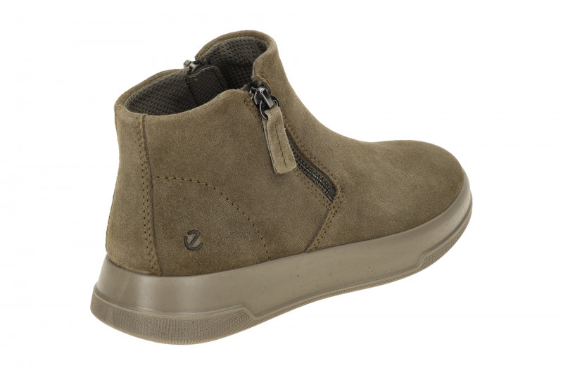 Ecco Move Stiefelette taupe grau Damen Zip 223823