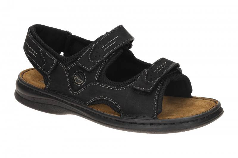 Josef Seibel Herren Sandale Franklyn schwarz