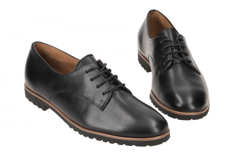 Paul Green Schuhe schwarz matt Schnürer 2804
