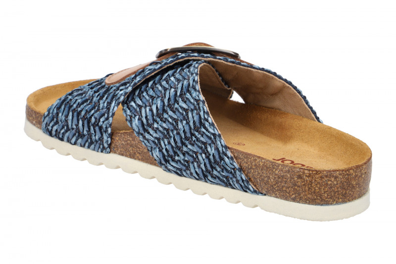 Gabor Pantolette blau Bast braun Nappa 83.032.46