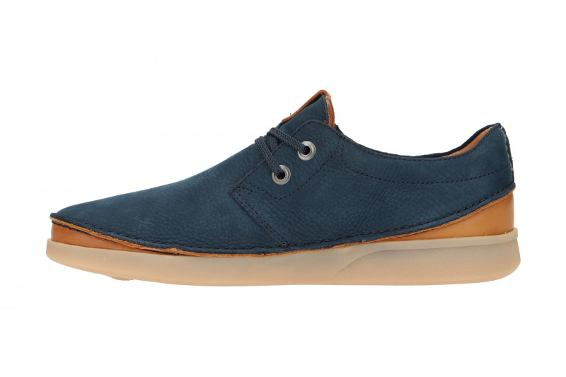 Clarks Oakland Schuhe blau Nubuck