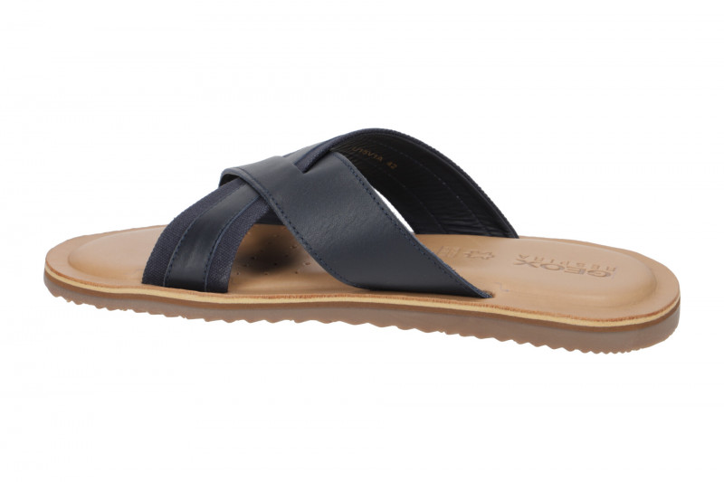 Geox Artie Herren Kreuz Pantolette blau navy
