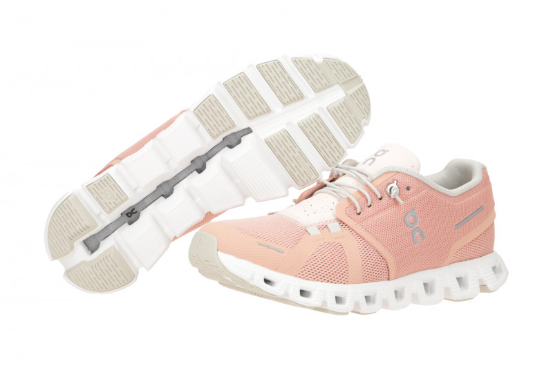 on Cloud 5 Schuhe rosa weiß Damen Sport 59.98556
