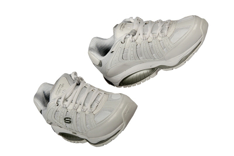 Skechers Shape ups Schuhe 12340/WSL weiß silber