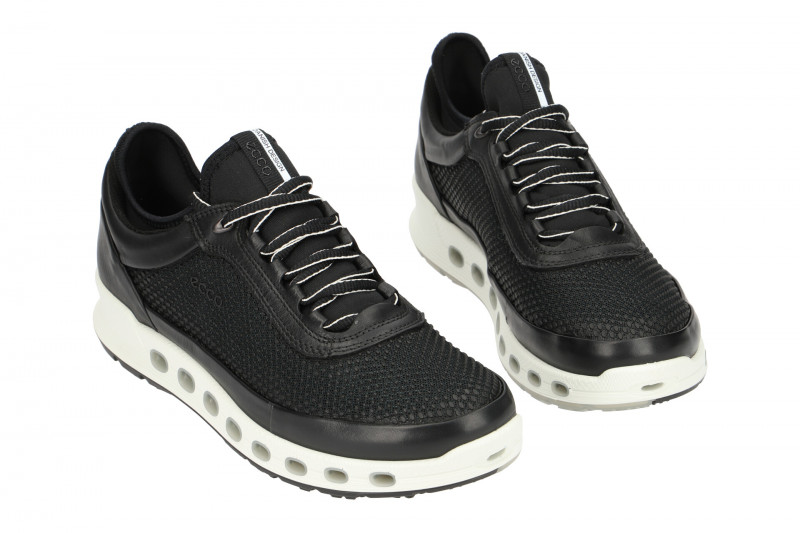 ecco Cool Schuhe schwarz weiß Damen Sport