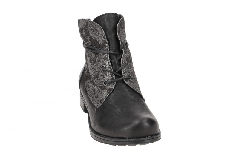 Think Denk! Stiefelette schwarz Effekt Glattleder