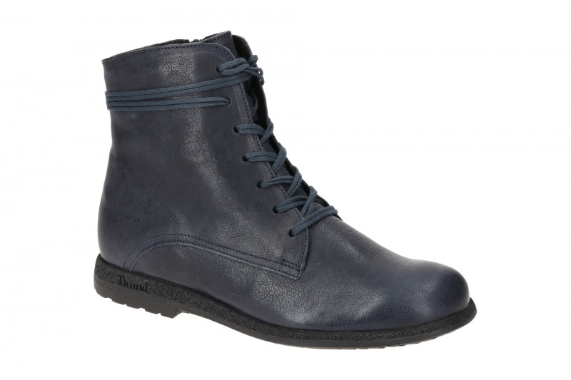 Think Rento Stiefel blau Glattleder 843