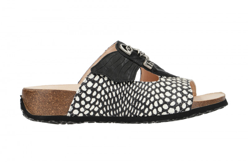 Think Mizzi Pantolette schwarz weiß 124