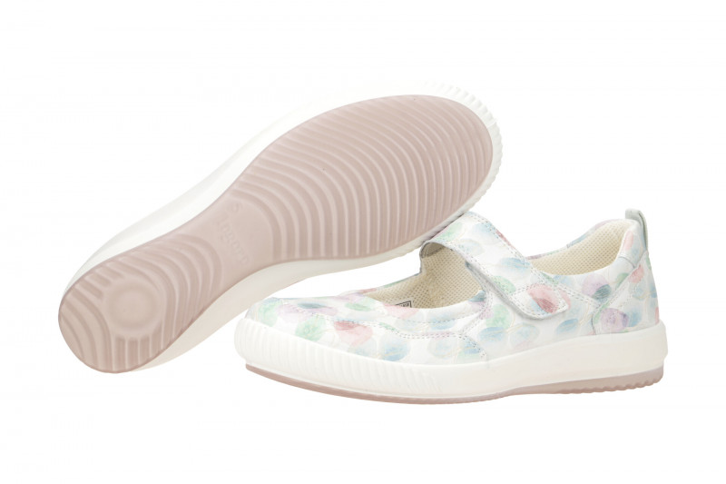 Legero Tanaro Mary-Jane Schuhe weiß bunt gefleckt 214