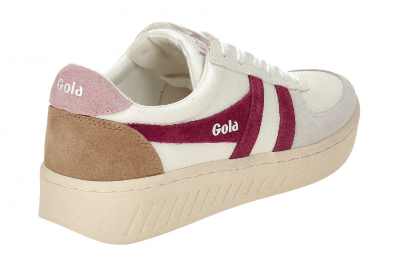 Gola Grandslam Trident Schuhe Sneakers weiß rot CLA415