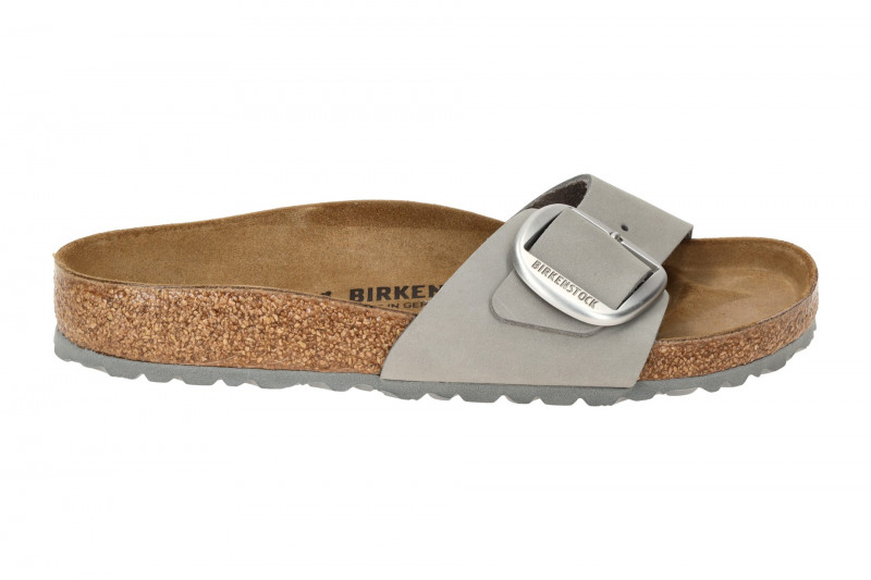 Birkenstock Madrid Big Buckle Pantolette grau Normal-Weit 1021707