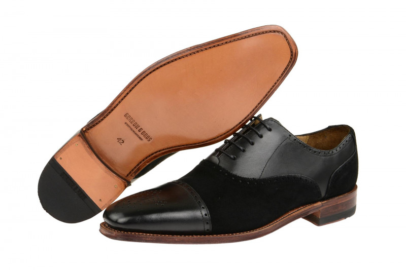 Gordon & Bros Schuhe Lucquin schwarz Leder kombi 2830-I