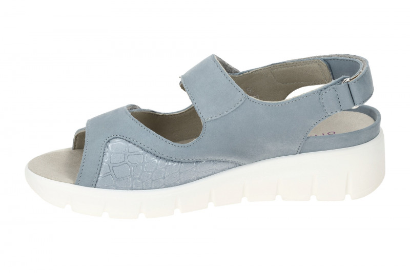 Waldläufer Adea Sandale blau sky OrthoTritt K-Weite 658K01