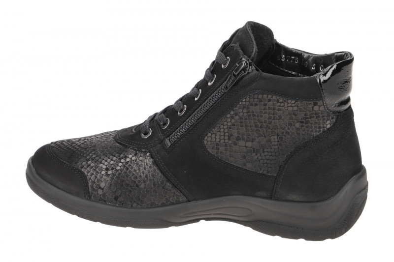Waldläufer Hesna Stiefelette schwarz OrthoTritt H-Weite